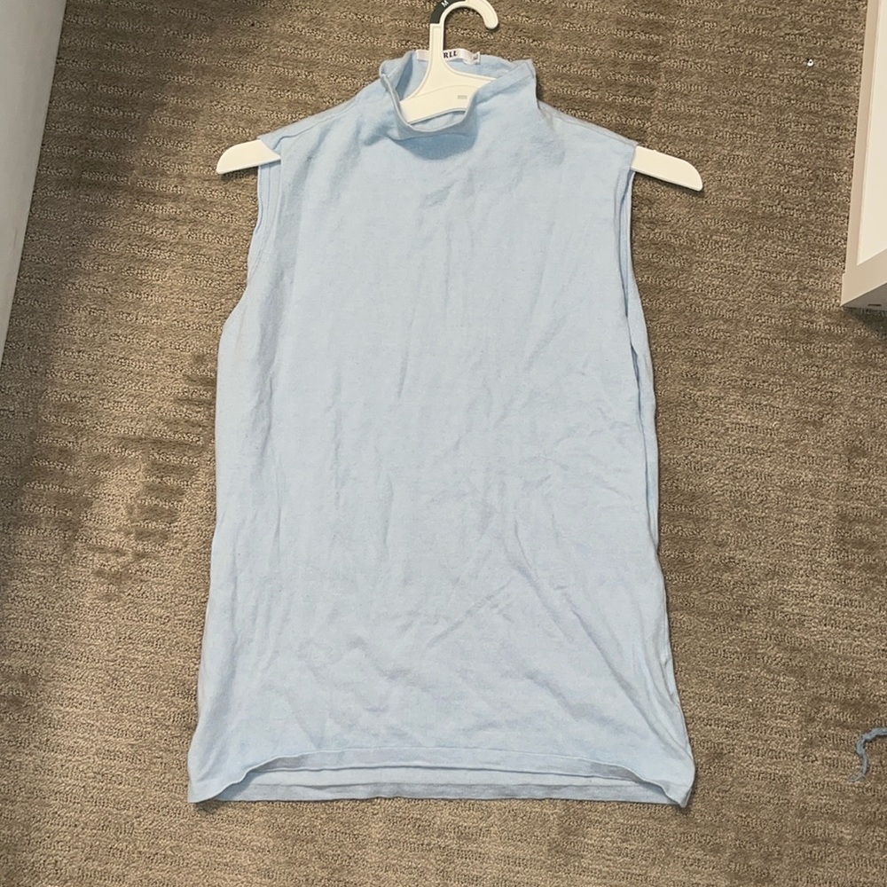 XL light blue April turtleneck tank